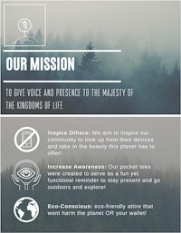 our mission to voice and presence to the majesty of the kingdoms of life