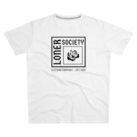 a white t - shirt that says lover society