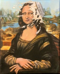 a painting of a mona lisa