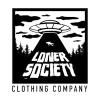 the logo for the loners society clothing company