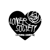 the logo for the loner society clothing company