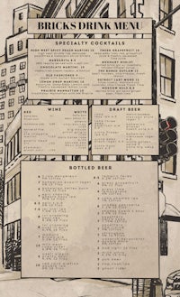 bricks drink menu