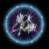 the logo for nick crash on a black background