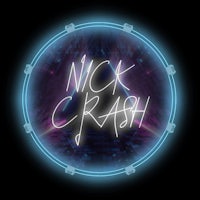 the logo for nick crash on a black background