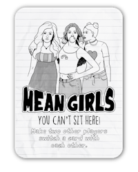 a t-shirt with the words'heel girls you can't sit here'